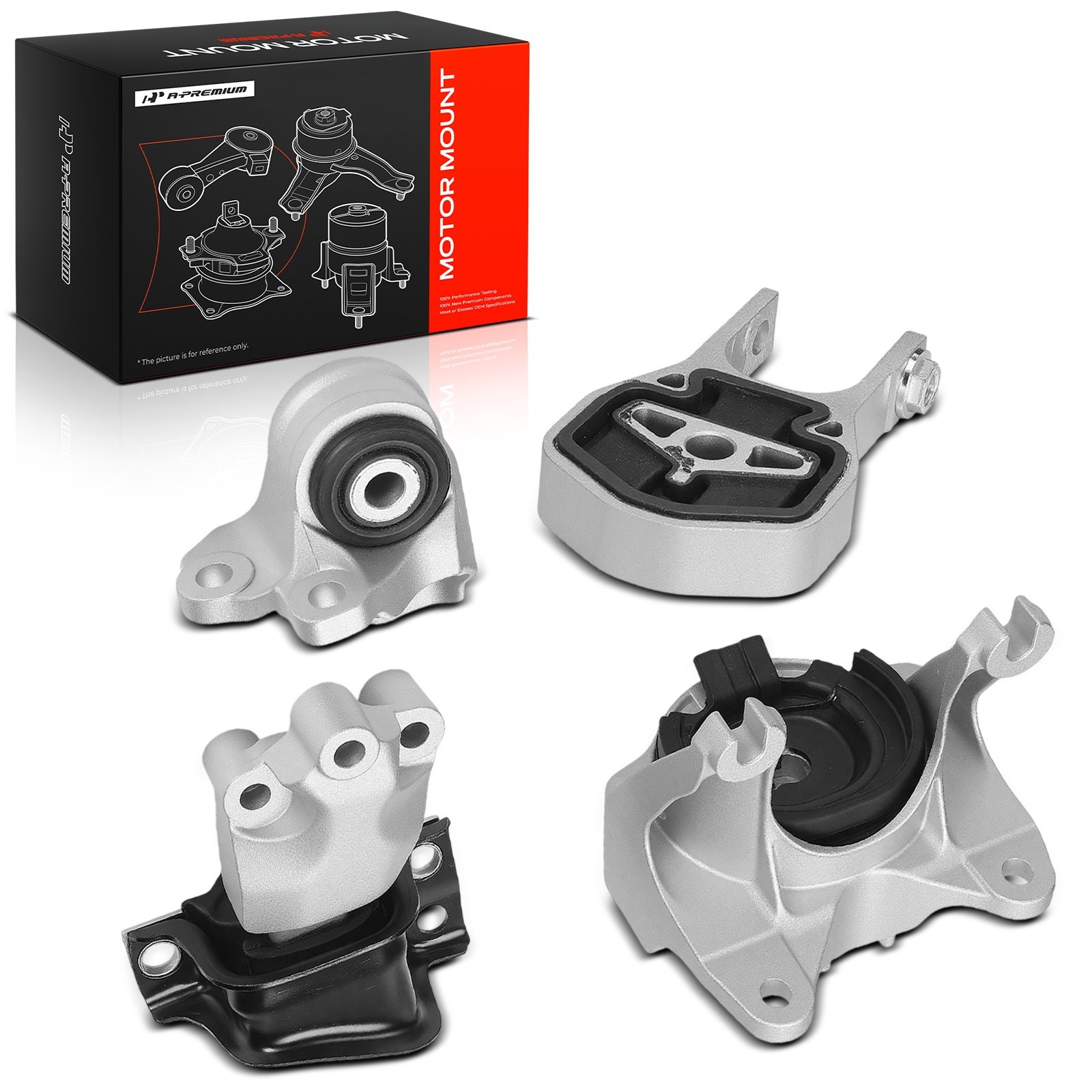 A-Premium 4x Engine & Engine Shock & Automatic Transmission Mount for Ram 3.6L