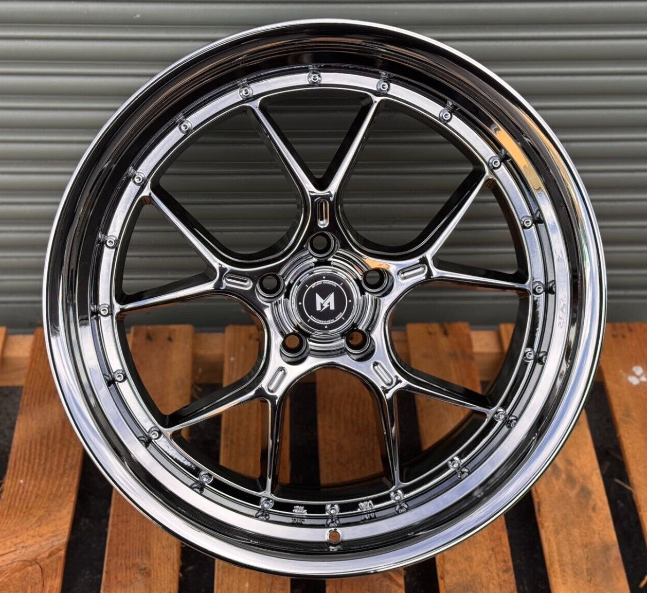 MFlow MFL1 Deep Dish Set of 4 PVD Chrome Wheels 18x8.5 18x9.5 5x114.3 CB73.1 MFlow MFL1 Deep Dish Set of 4 PVD Chrome Wheels 18x8.5 18x9.5 5x114.3 CB73.1