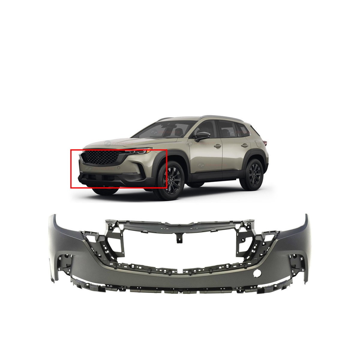 Bumper Cover for Mazda CX 50 2023-2024 MA1014104 VA4050031BBB Front Upper Primed