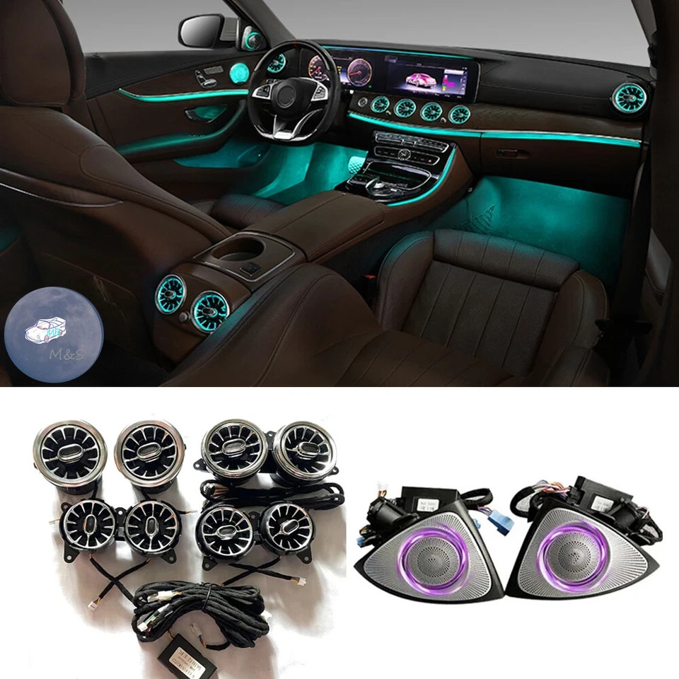For Benz E-Class W213 Ambient Light 3D Tweeter Speaker Dashboard AC Air Vent