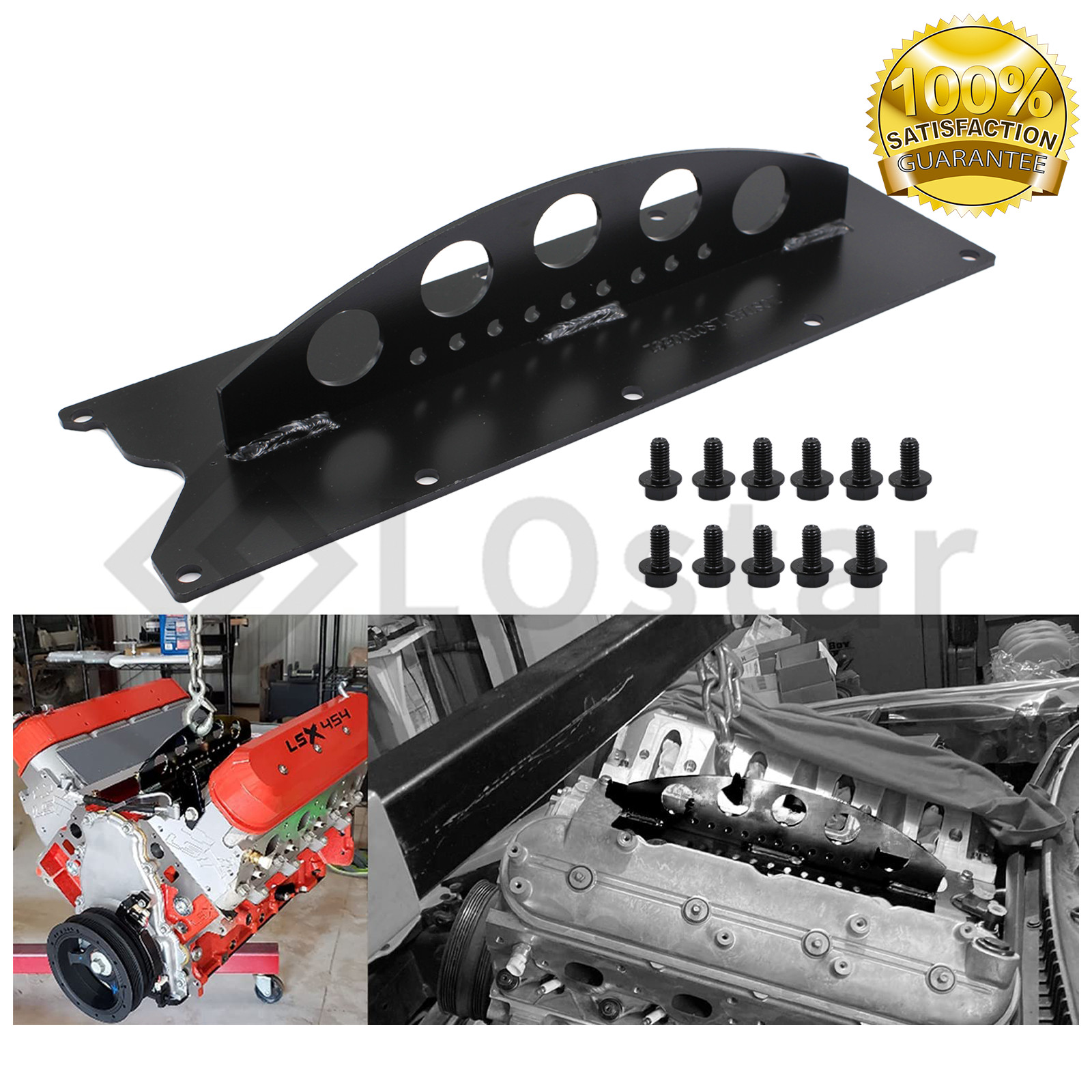 LSX LS Heavy Duty Engine Lift Plate For LS1 LS2 LS3 LQ4 4.8 5.3 6.0 6.2L Gen 3