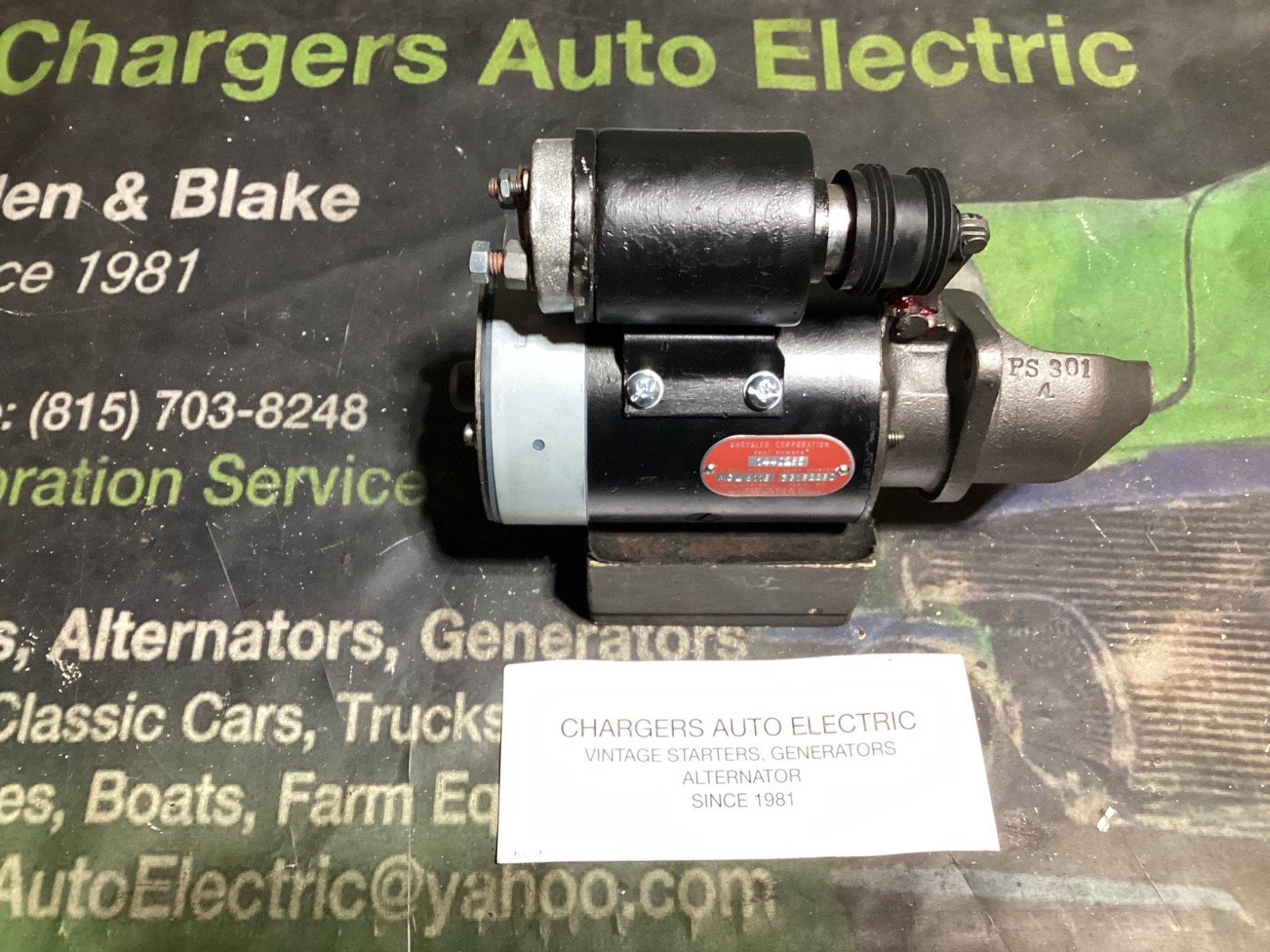 1951 1952 1953 CHRYSLER DESOTO  ORIGINAL RESTORED MCL-6116 STARTER  6 VOLT