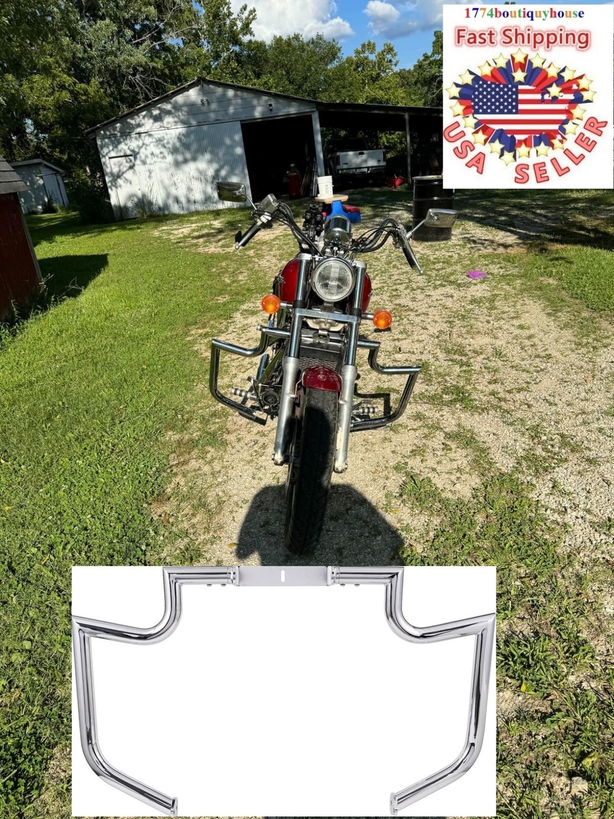 New Crash Engine Highway Freeway Bar Honda VT1100 Shadow Spirit Sabre BL14908 New Crash Engine Highway Freeway Bar Honda VT1100 Shadow Spirit Sabre BL14908