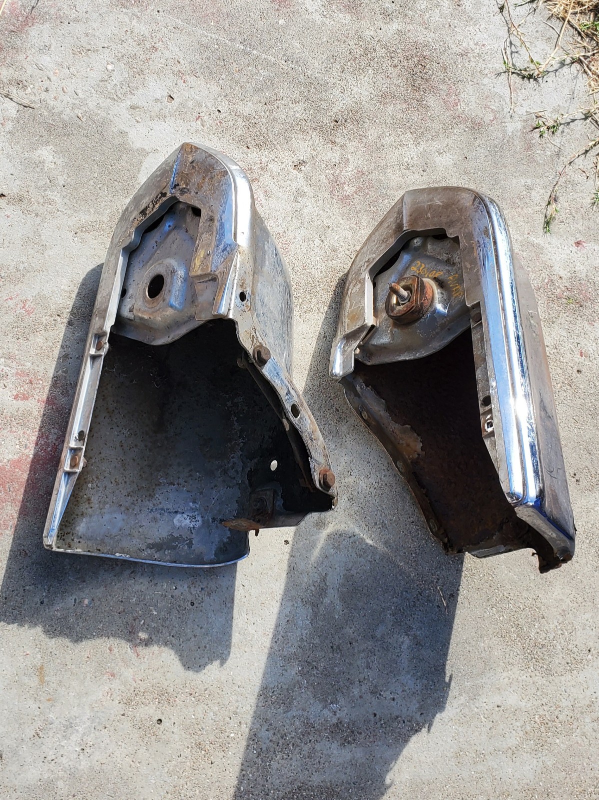 1967-68 Cadillac Coupe Deville Front Bumper Ends .
