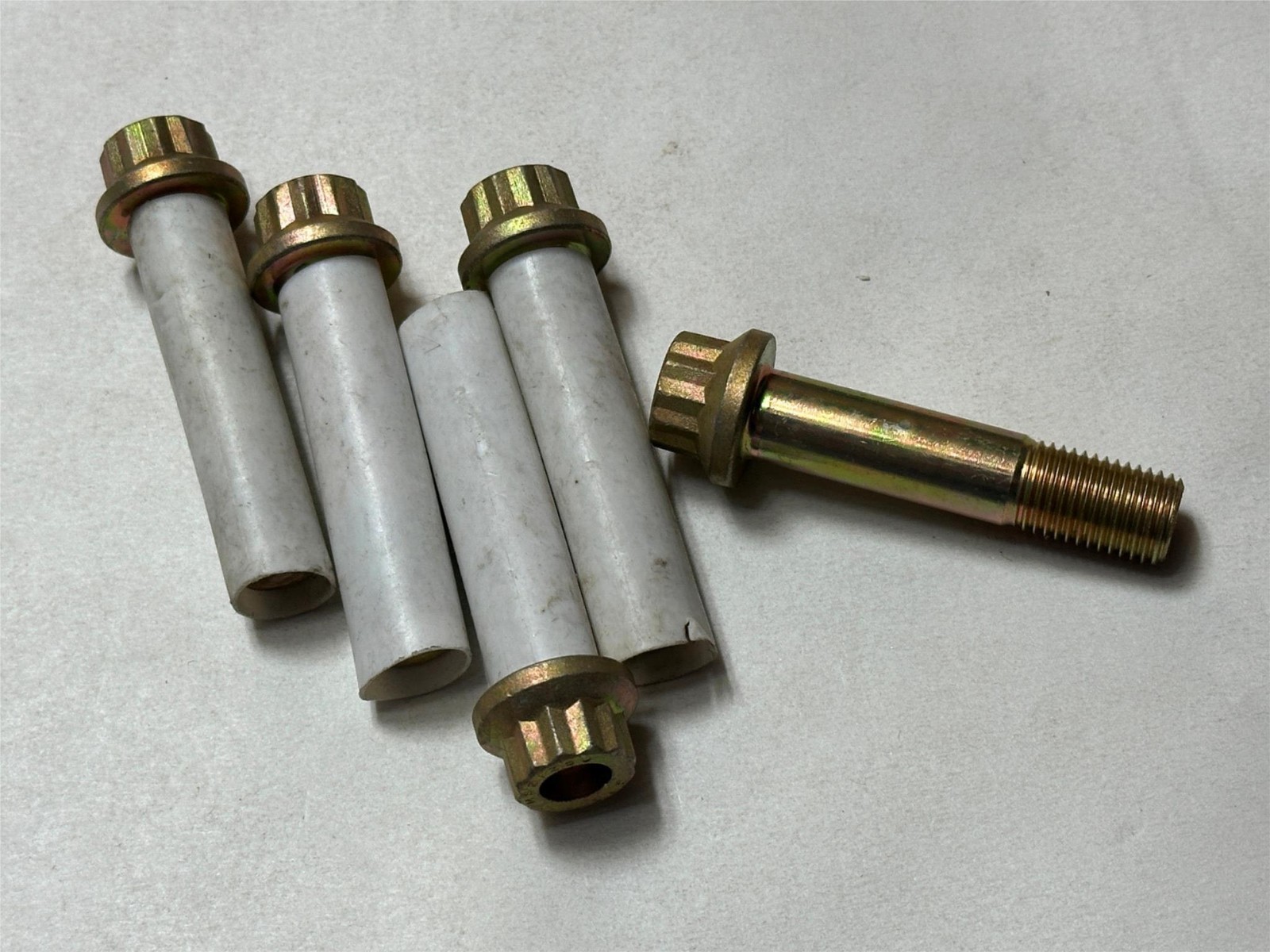 5x PC Lot Mil Spec Aircraft 12Pt Flanged Screw Bolt 7/16-20 x 1.94 5x PC Lot Mil Spec Aircraft 12Pt Flanged Screw Bolt 7/16-20 x 1.94