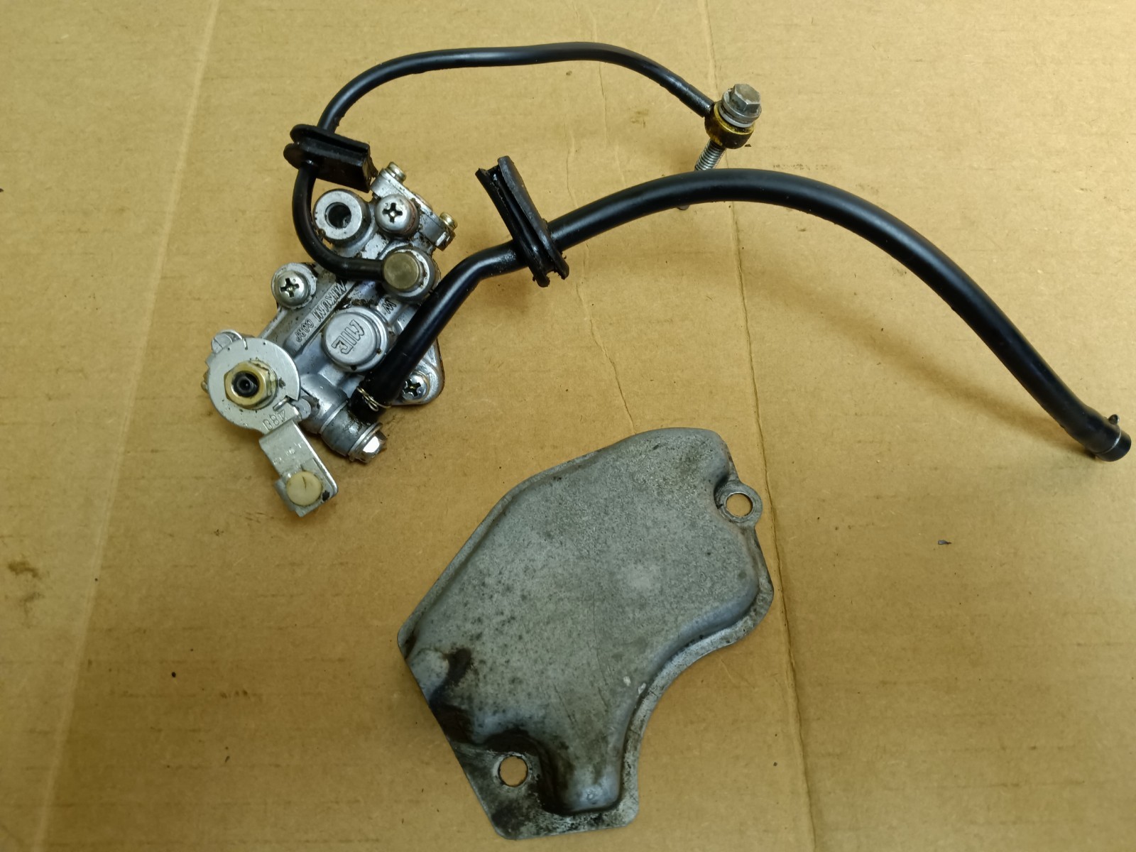 1981 Suzuki TS125 Oil Pump Genuine Mikuni Japan OEM With Oil Lines 