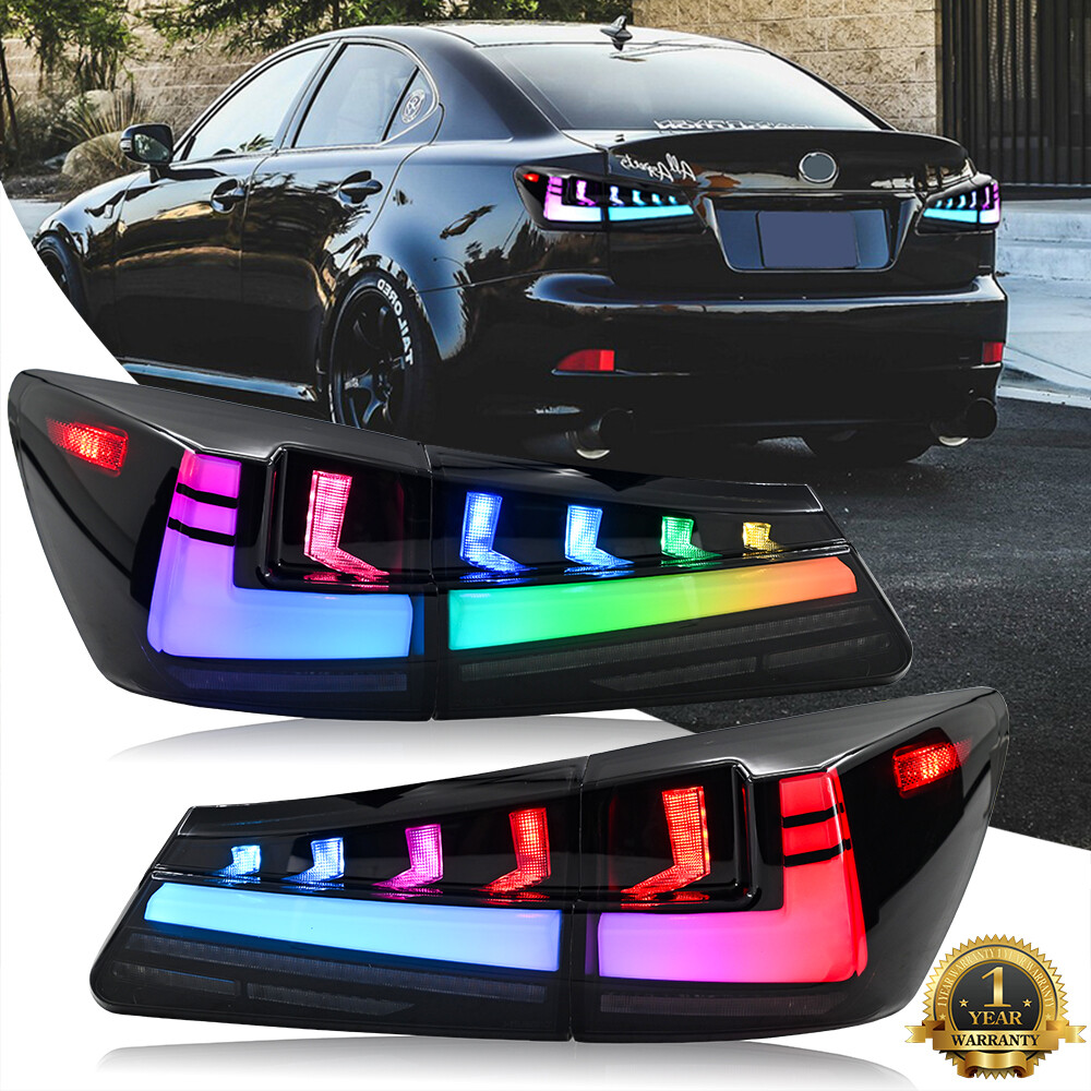 RGB LED Tail Lights For Lexus IS250 IS350 ISF 2006-2013 Smoke Start UP Animation RGB LED Tail Lights For Lexus IS250 IS350 ISF 2006-2013 Smoke Start UP Animation