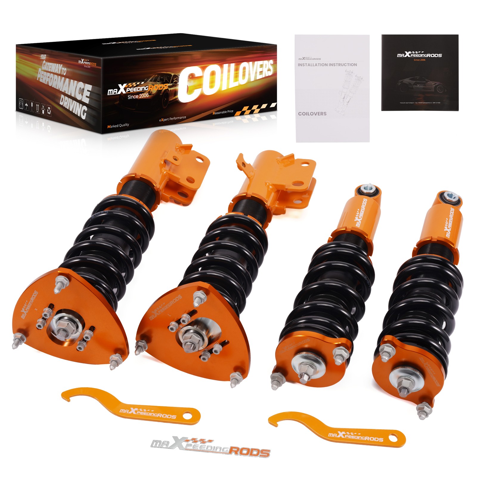 4x Coilovers for Subaru Legacy 2005 2006 2007 2008 2009 BL BP Adj. Height Struts