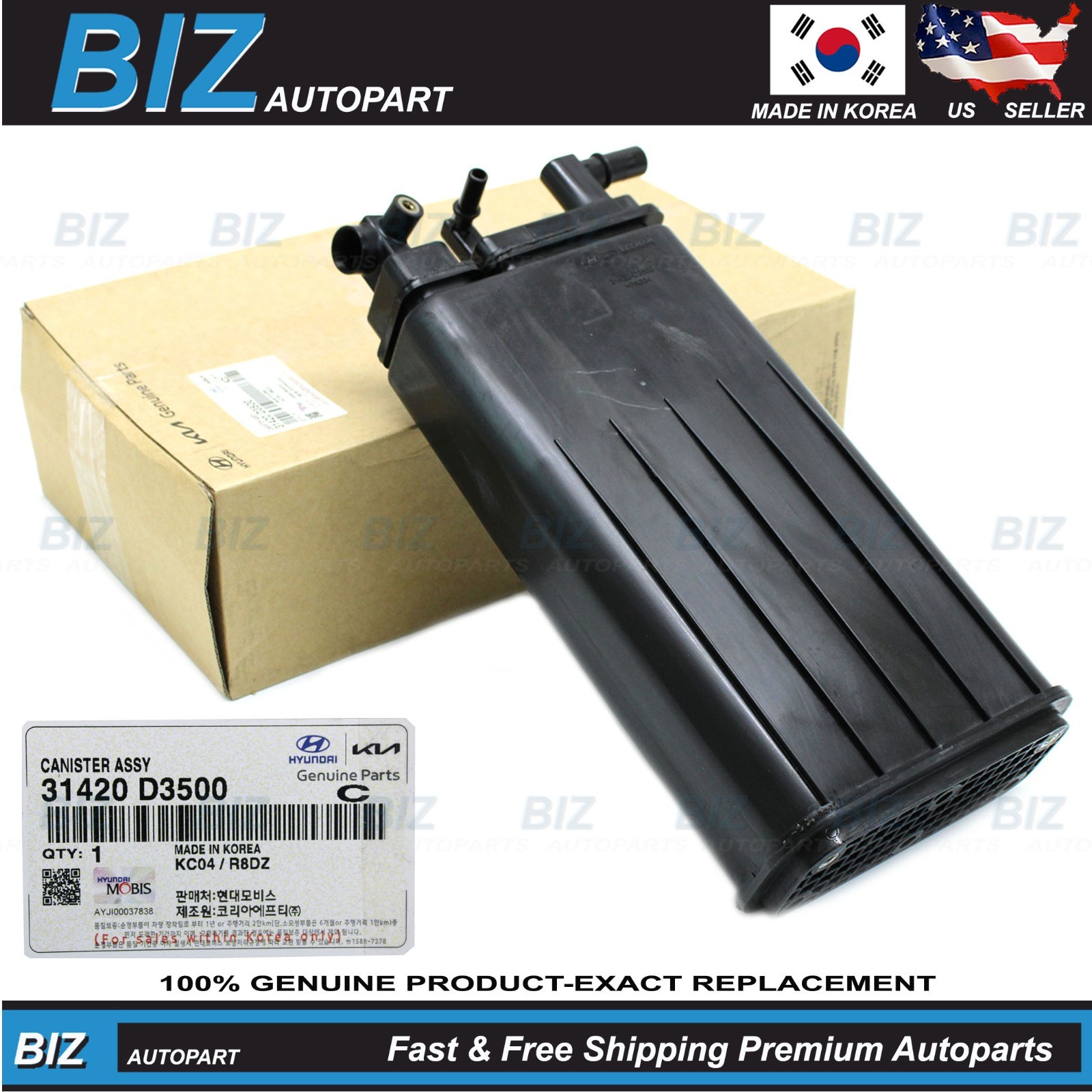 Genuine Vapor Canister for 2016-2021 Tucson 2016-2022 Sportage 31420-D3500