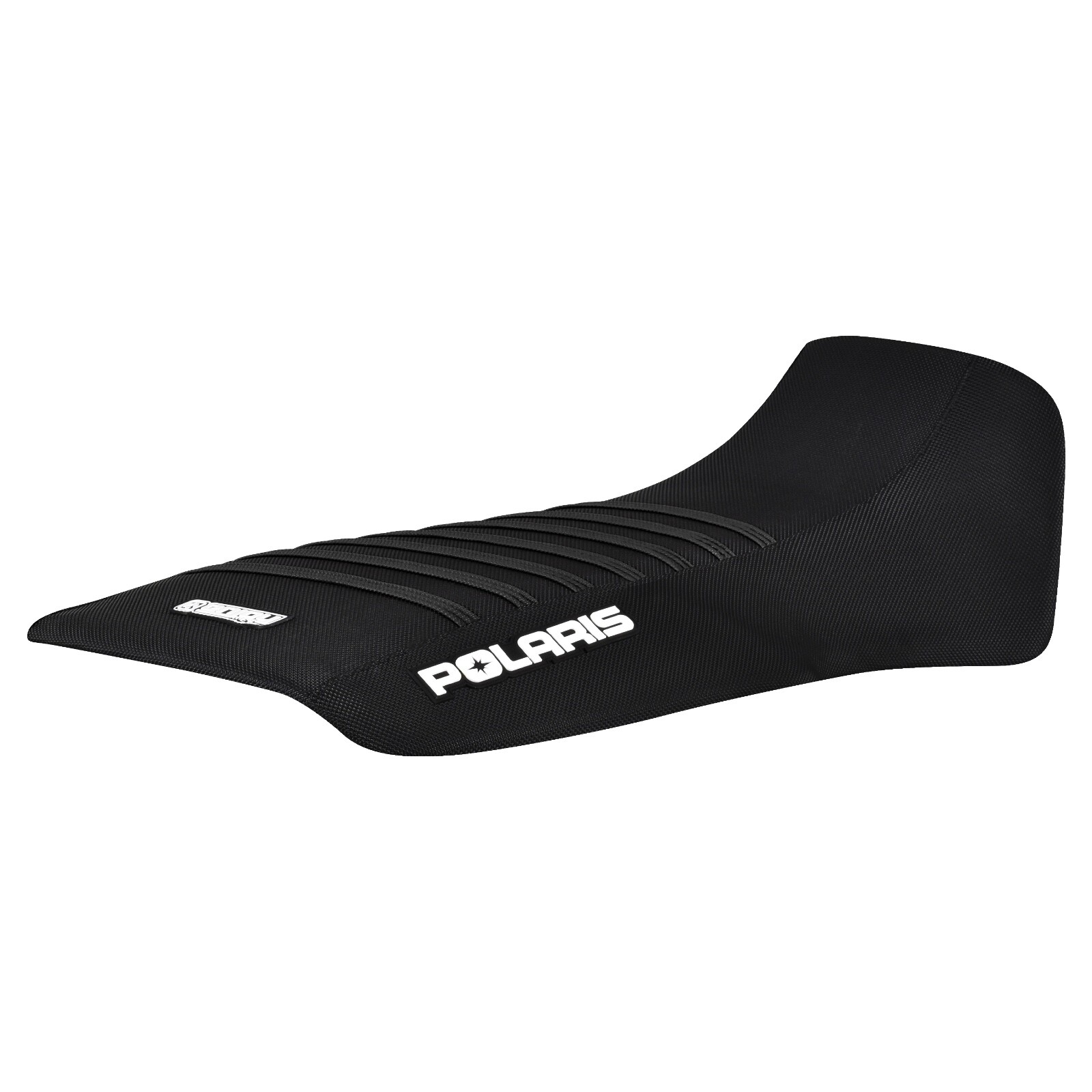1996-04 Polaris Sportsman 335-700 Seat Cover  all BLACK/BLACK ribs #218 LOGO