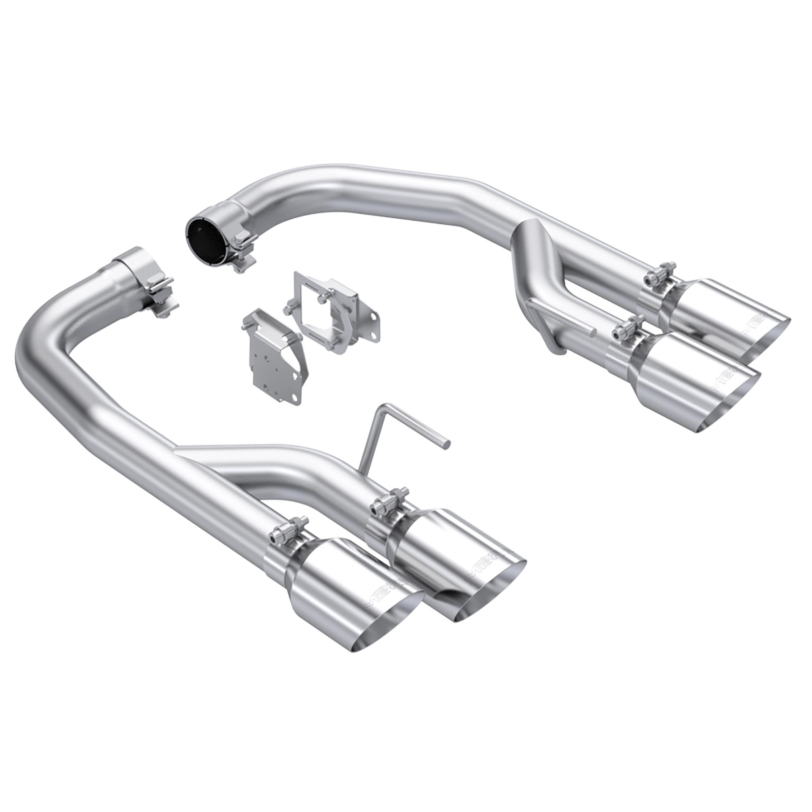 MBRP S7281AL Race Steel Axle Back Exhaust System Kit for 2024-26 Mustang GT 5.0L