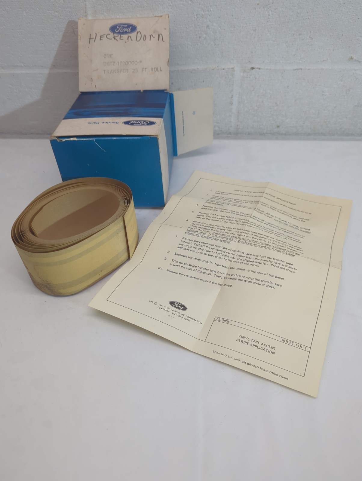 1976 Ford F100 F150 F250 F350 Truck NOS EXPLORER Type 5 WHITE BODY STRIPE AS IS 1976 Ford F100 F150 F250 F350 Truck NOS EXPLORER Type 5 WHITE BODY STRIPE AS IS