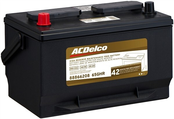 BRAND NEW Vehicle Battery -42 Month Warranty High Reserve ACDelco 65GHR 88866208