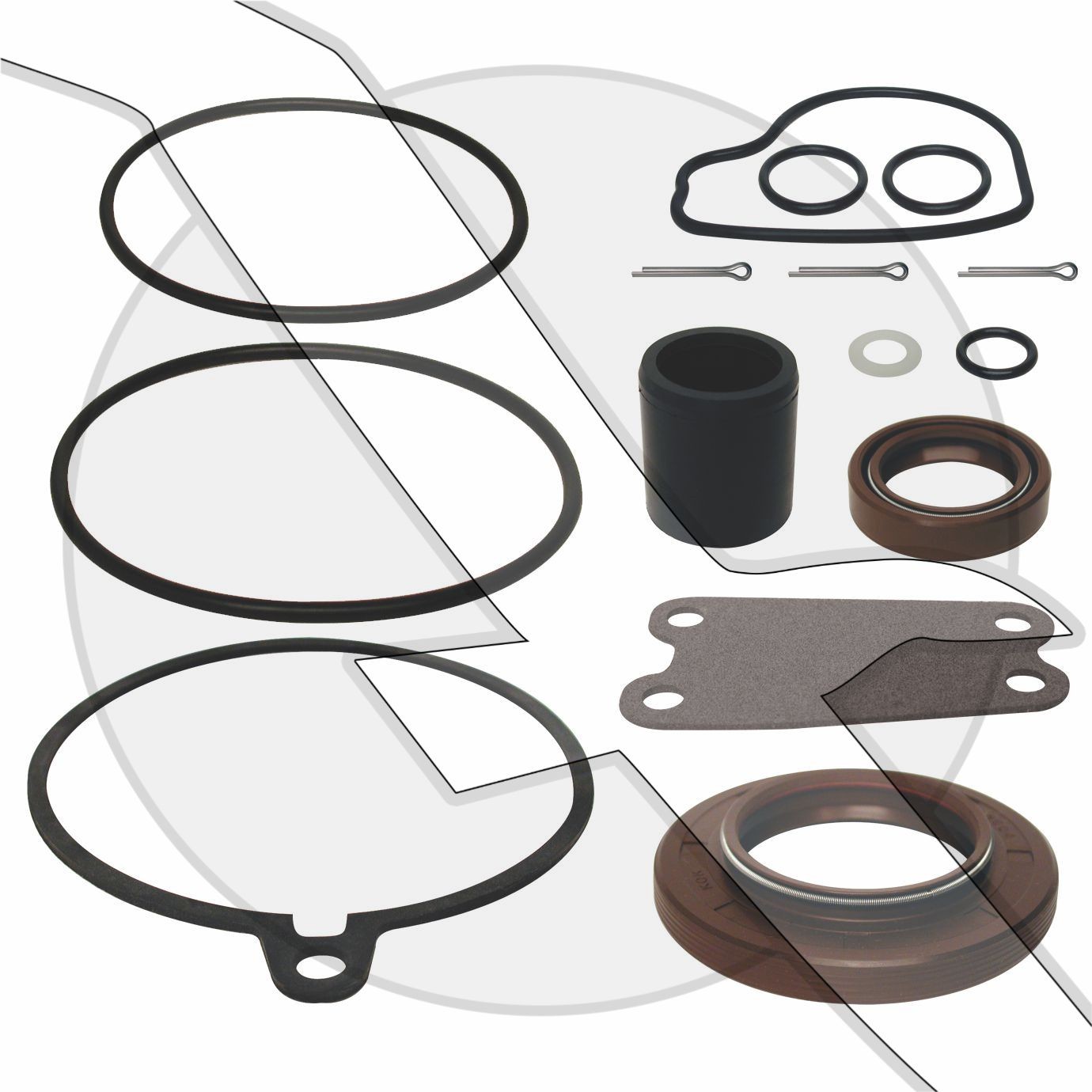 MarMax Performance Upper Unit Seal Kit for Volvo Penta SX-M/DP-SM Repl 3850594