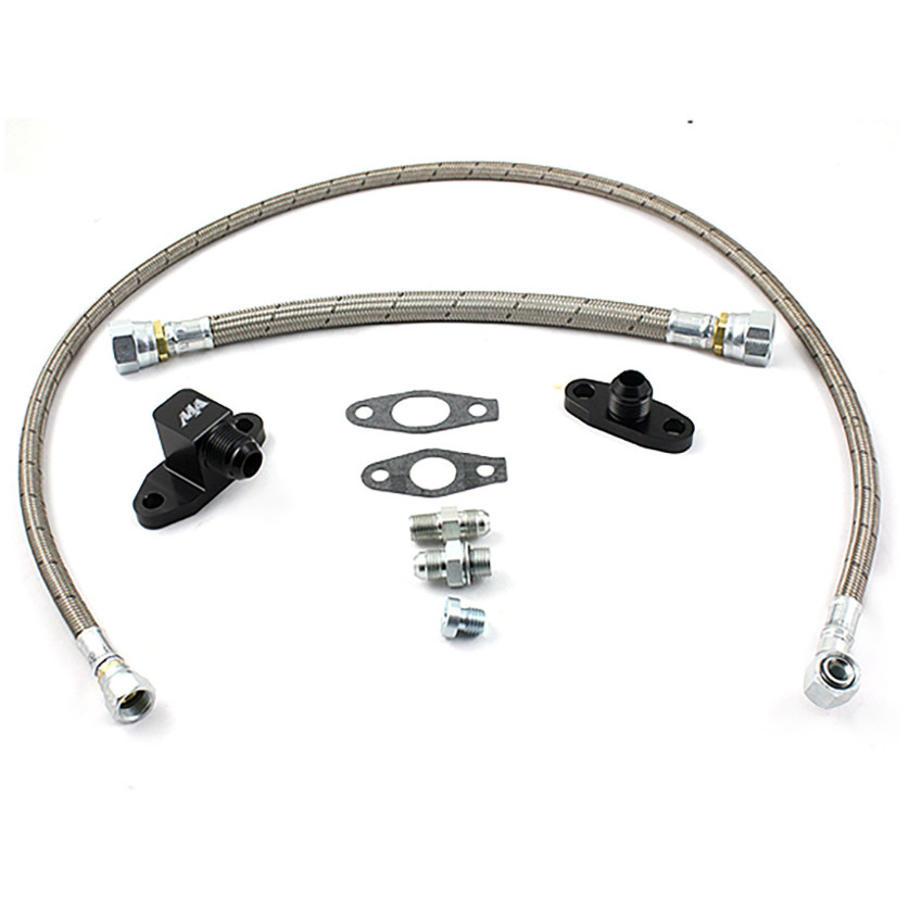 Duramax S400 Valley Mount Turbo Oil Line Kit 2001-2010