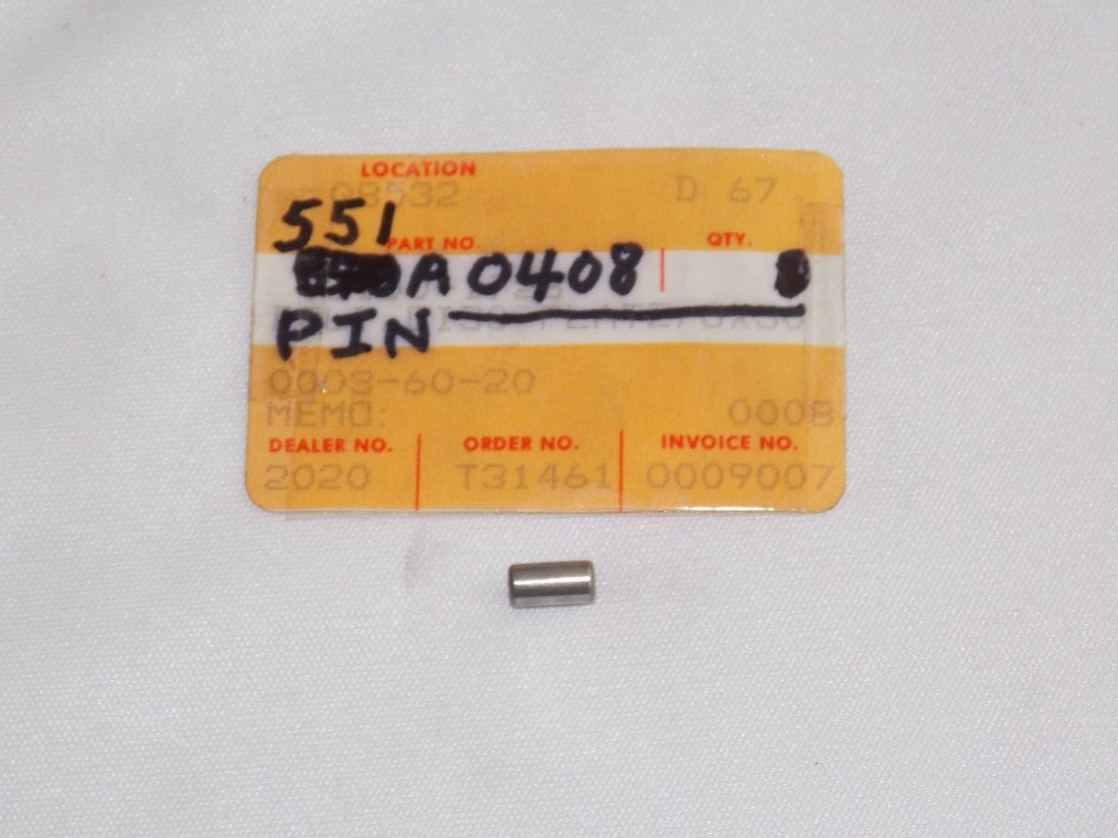 NOS KAWASAKI 1973-2014 DOWEL PIN ZX1100 VN1500 ZG1200 EX500  551A0408