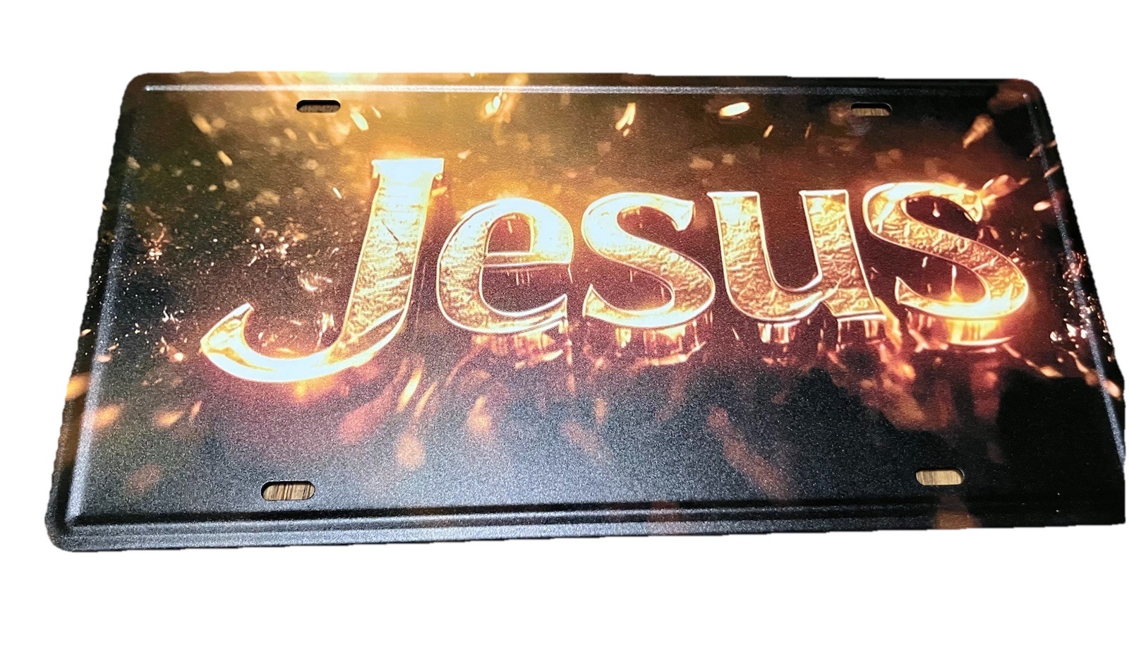 Jesus Front License Plate Car Tag Sign 6x12 Inch