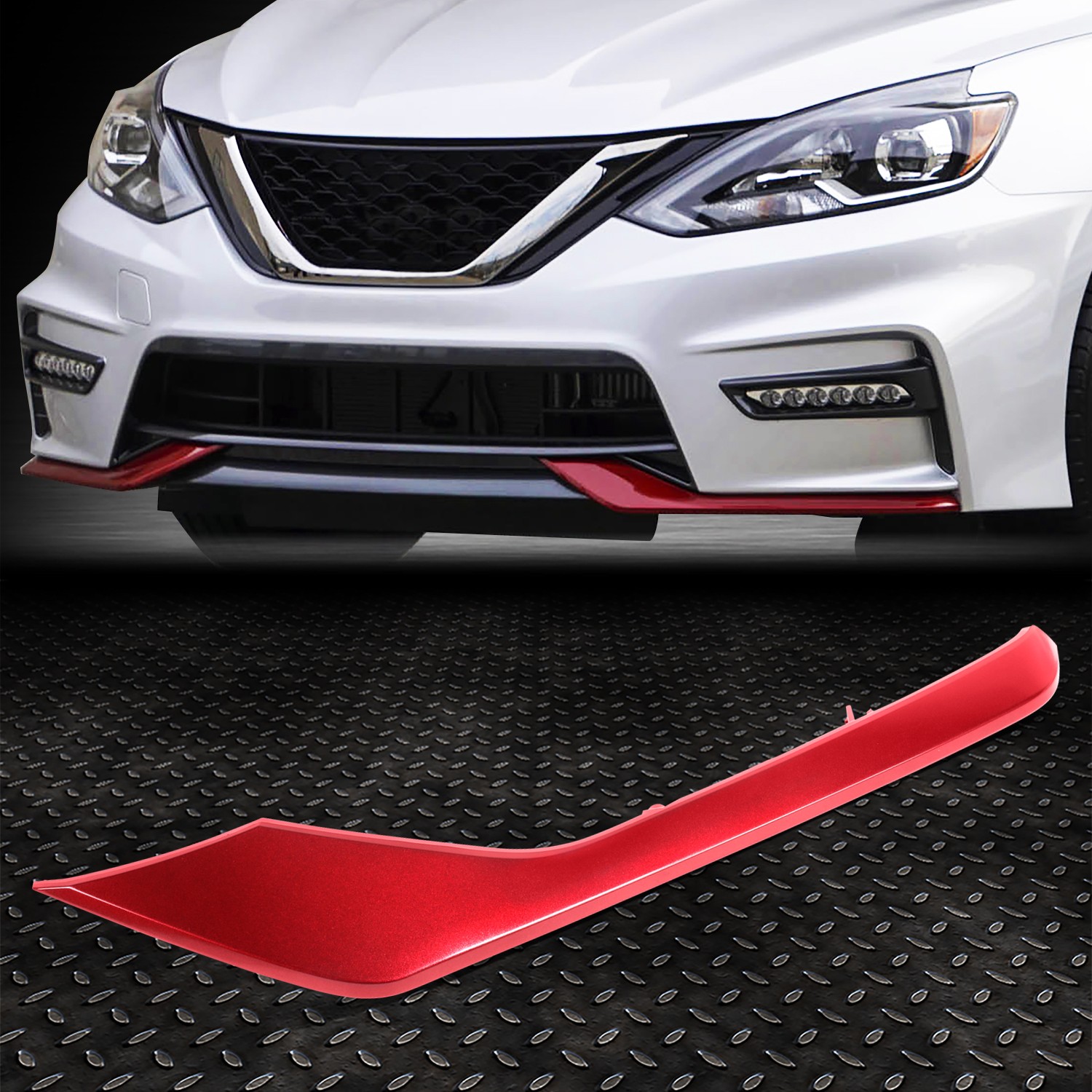 For 17-19 Nissan Sentra Nismo Front Driver Left Side Bumper Cover Molding Trim For 17-19 Nissan Sentra Nismo Front Driver Left Side Bumper Cover Molding Trim