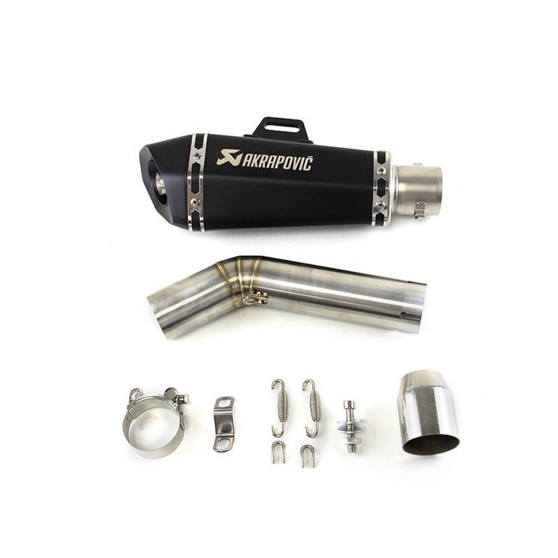 Slip for Suzuki GSXR 750 600 2006-2026 Exhaust Tips Black Muffler Mid Link Pipe