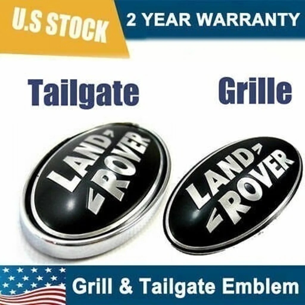 NEW BLACK/GREEN ROVER FREELANDER GRILL TAIL GATE EMBLEM OVAL DECAL BADGE