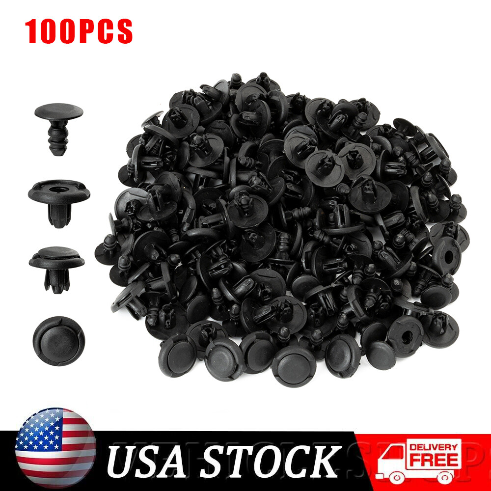 100X 8mm Clips Inner Fender Liner Push Retainer For Honda Civic 91512-SX0-003 US