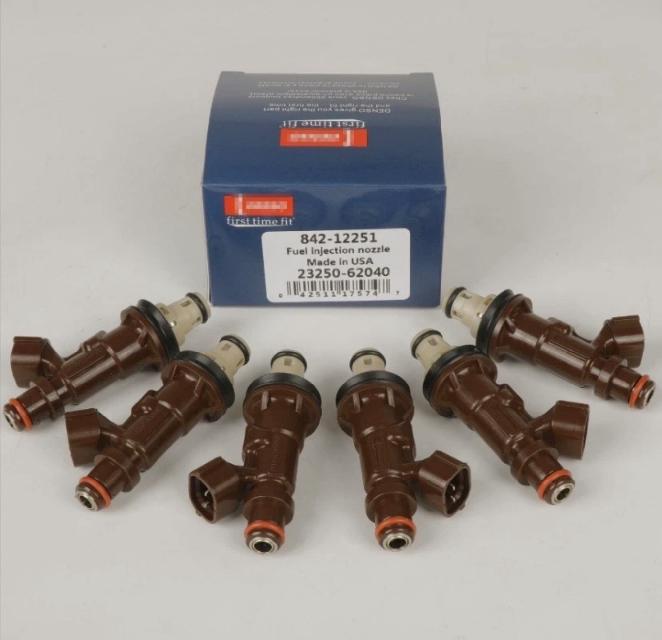 6pcs Denso Fuel Injector For 4Runner Tundra Tacoma 3.4L V6 (OEM 23250-62040)