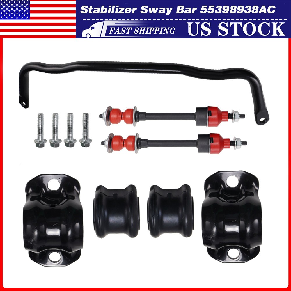 55398938AC Front Stabilizer Bar Kit Sway Bar Links Front Sway For 11-18 Ram 1500