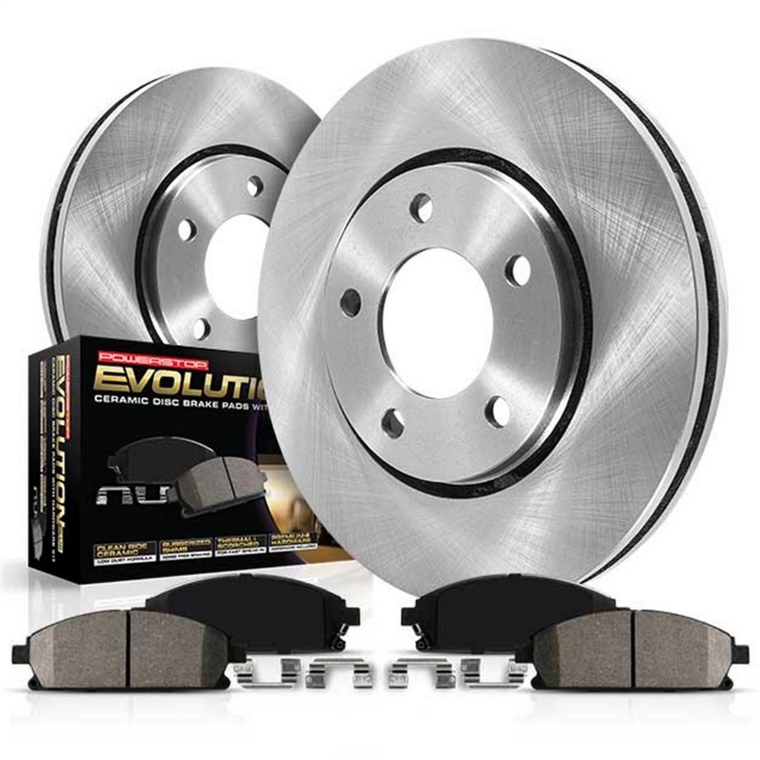 PowerStop KOE1043 Disc Brake Kit Front - Fits Acura ILX 2014-2015, Honda Accord