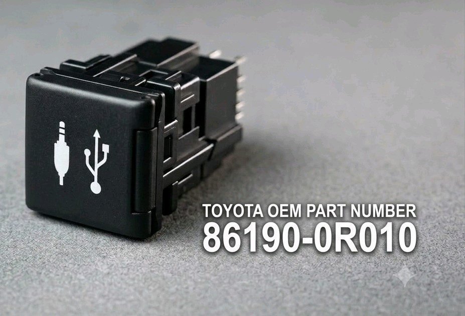 OEM Toyota Rav4 Camry Sienna (2018-2020) + AUX USB Adapter 86190-0R010 OEM Toyota Rav4 Camry Sienna (2018-2020) + AUX USB Adapter 86190-0R010