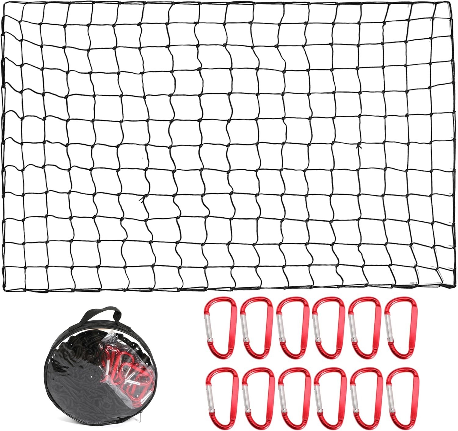 Cargo Net for Pickup Truck Bed, 4' x 6' Stretches to 8' x 12' Heavy Duty Cargo Net for Pickup Truck Bed, 4' x 6' Stretches to 8' x 12' Heavy Duty