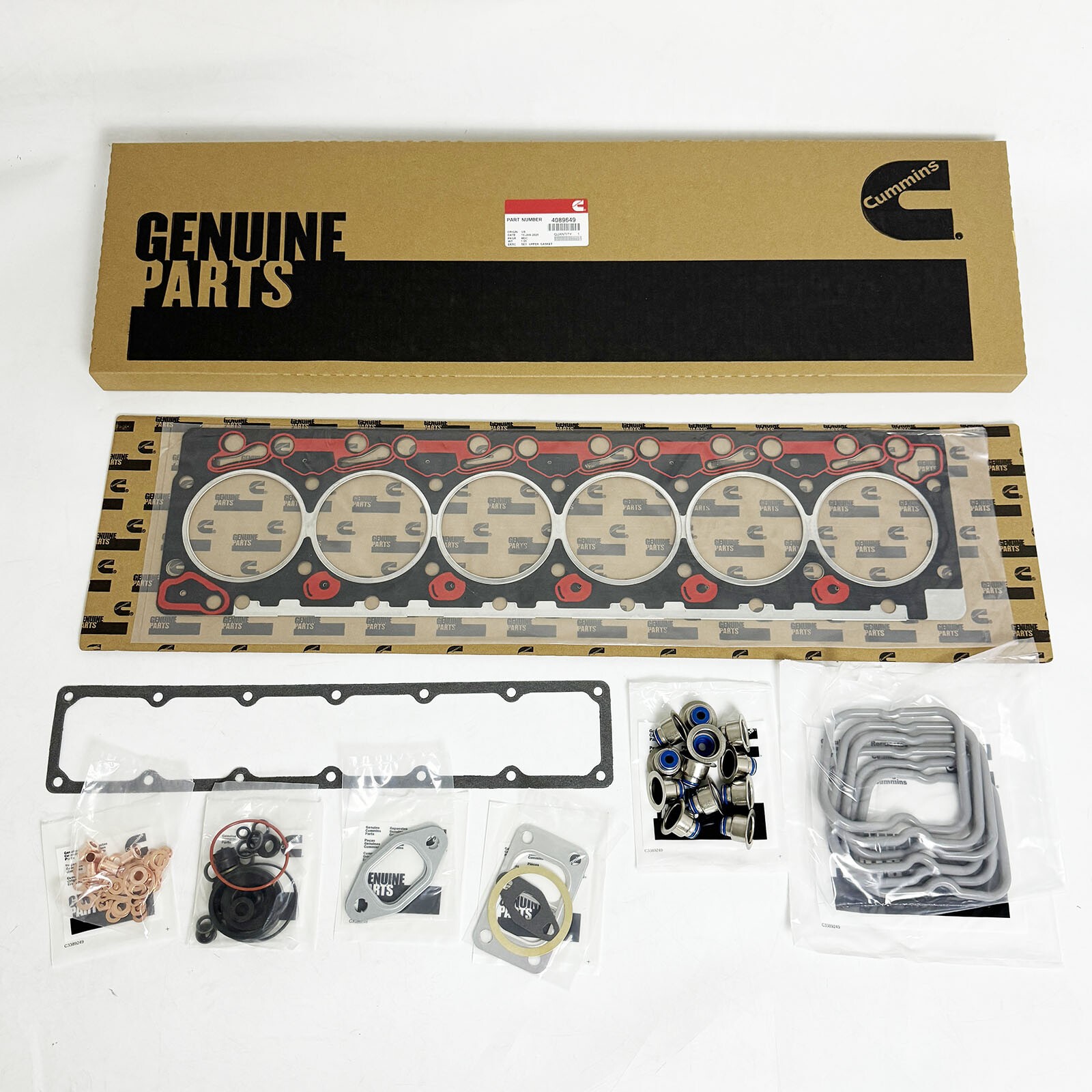Cummins Upper Head Gasket Complete Set Fits for 89-98 Dodge 5.9 12V 2500 3500 Cummins Upper Head Gasket Complete Set Fits for 89-98 Dodge 5.9 12V 2500 3500