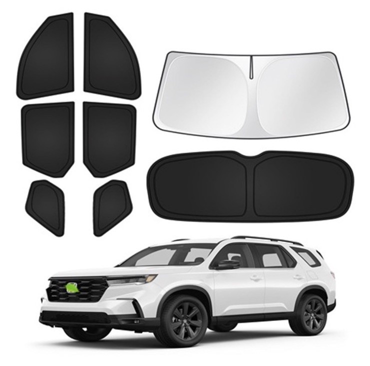 Canvcle 8PCS Sun Shades for Honda Pilot 2023-2026 Window UV Privacy Cover
