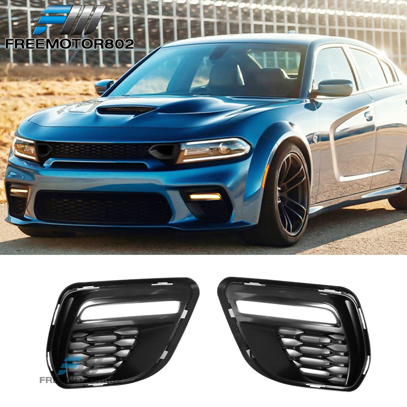 Fits 20-23 Dodge Charger Widebody LED Turn Signal DRL Bumper Foglight Bezel Trim Fits 20-23 Dodge Charger Widebody LED Turn Signal DRL Bumper Foglight Bezel Trim