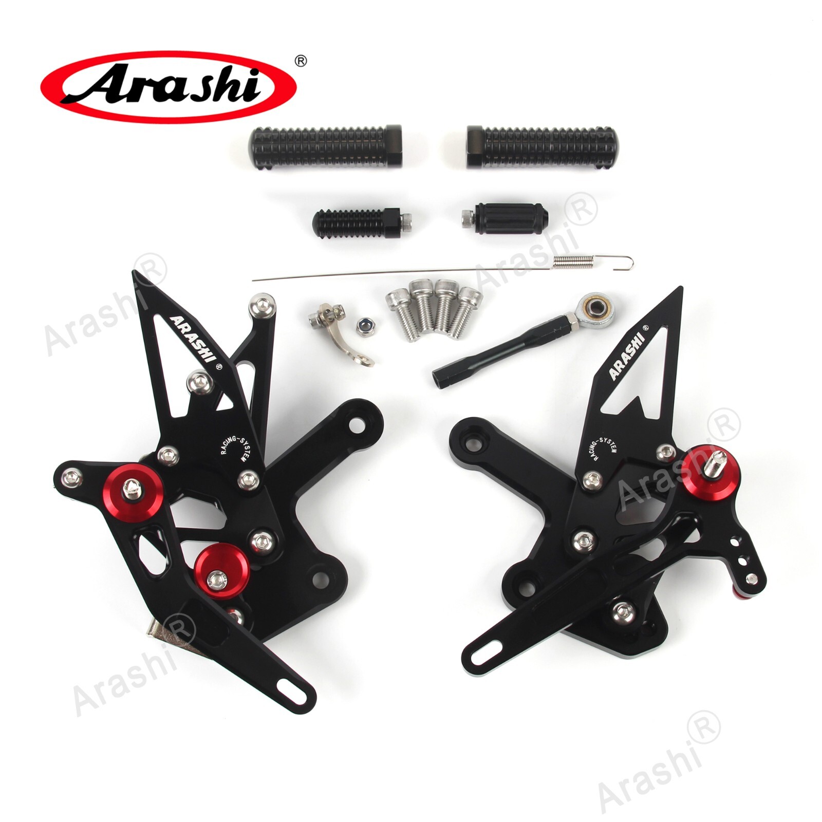 fit Kawasaki Ninja ZX-4RR /KRT 2022-2025 Adjustable Footrest Foot Pegs Rearsets