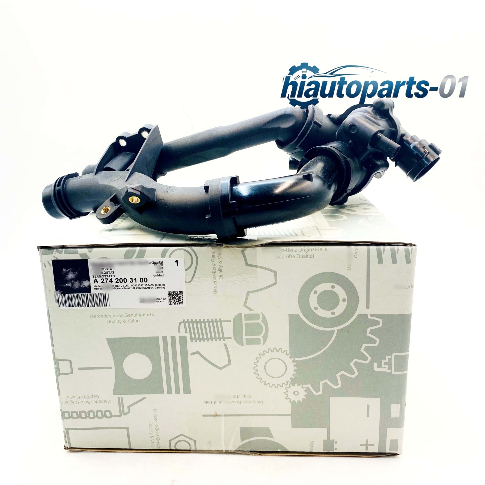 OEM A2742000115 Engine Coolant Thermostat For C300 E300 GLC300 2015+ 2742003100