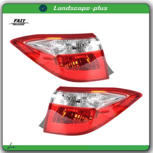 LH+RH Side Outer Tail Light Lamp Assembly Red Fit For Toyota Corolla 2014-2016