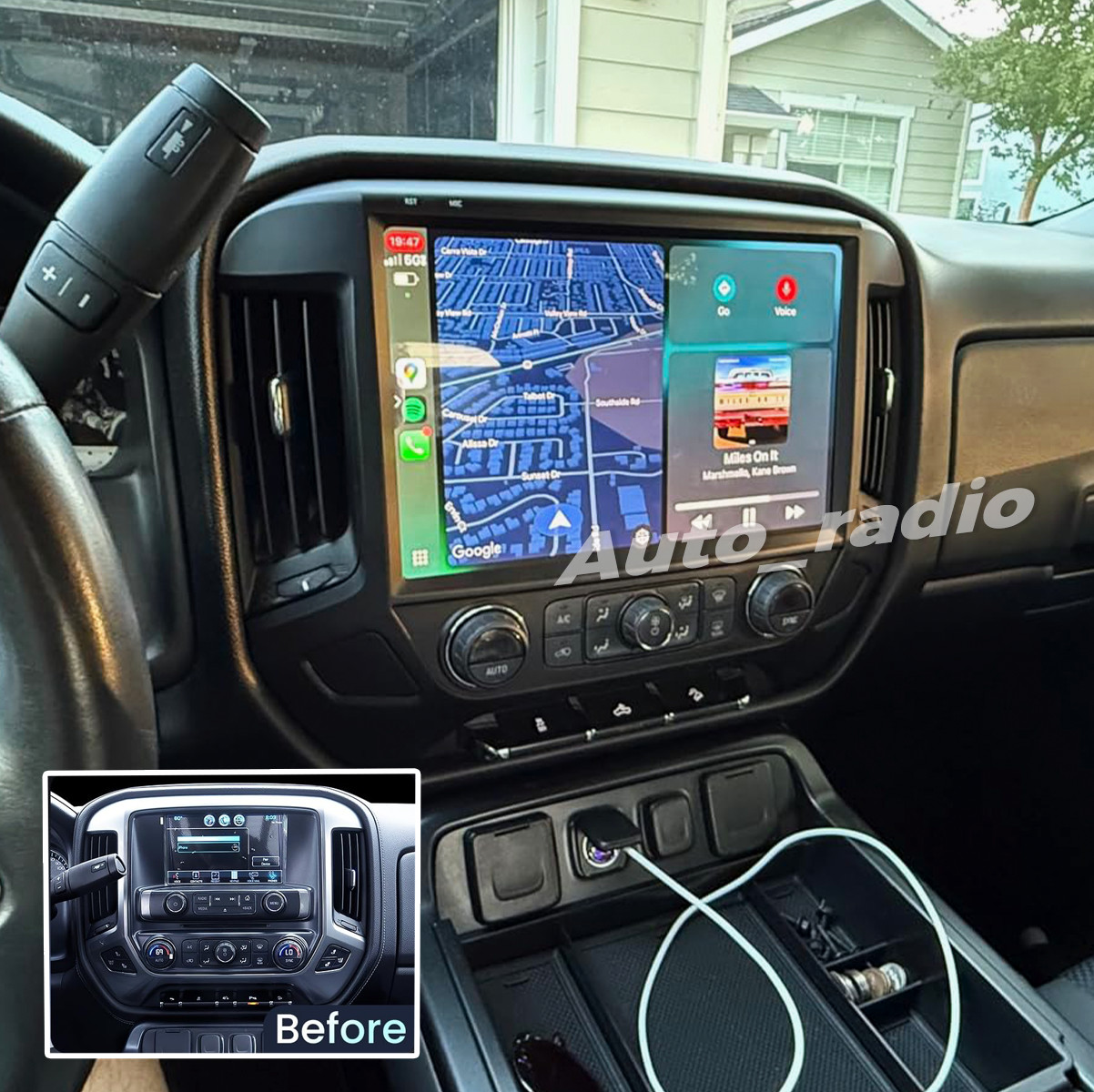 For 14-18 Chevrolet Silverado GMC Sierra Carplay Android 13 Car Stereo Radio Cam For 14-18 Chevrolet Silverado GMC Sierra Carplay Android 13 Car Stereo Radio Cam