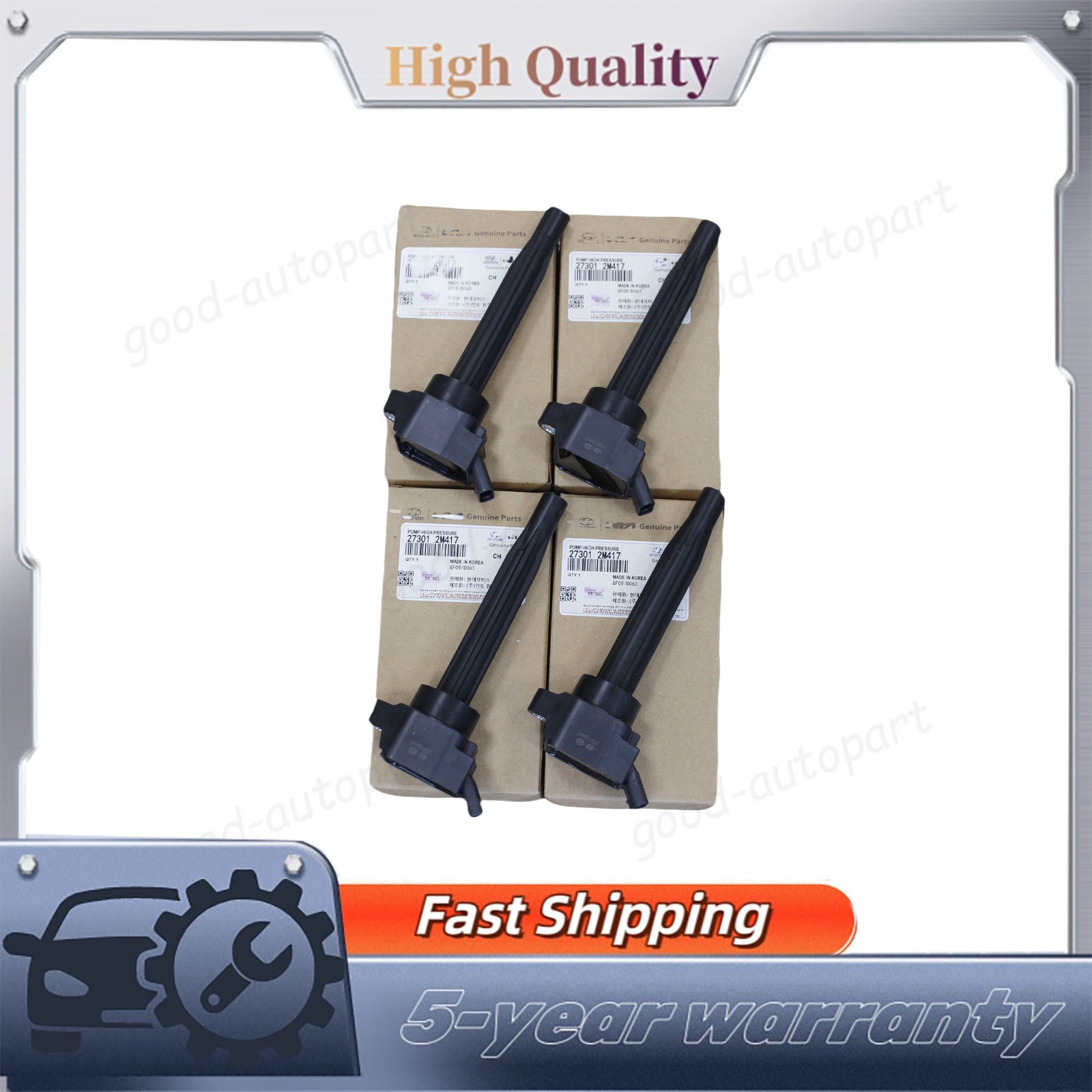 4PCS OEM Ignition Coils for 2020-25 Hyundai Kia 1.6L Models 27301-2M417 US STOCK