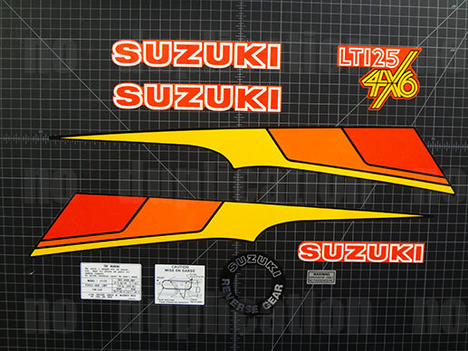 1983 83\' Suzuki LT 125 decals 10pc stickers graphics quadrunner quad ATV LT125D