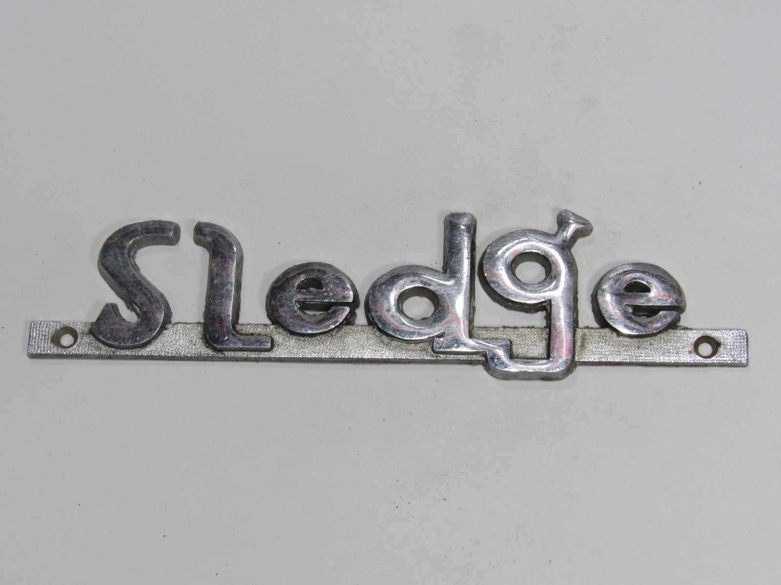 VTG Sledge Chevrolet-Olds Manchester Georgia Metal Dealership Badge Emblem Tag VTG Sledge Chevrolet-Olds Manchester Georgia Metal Dealership Badge Emblem Tag