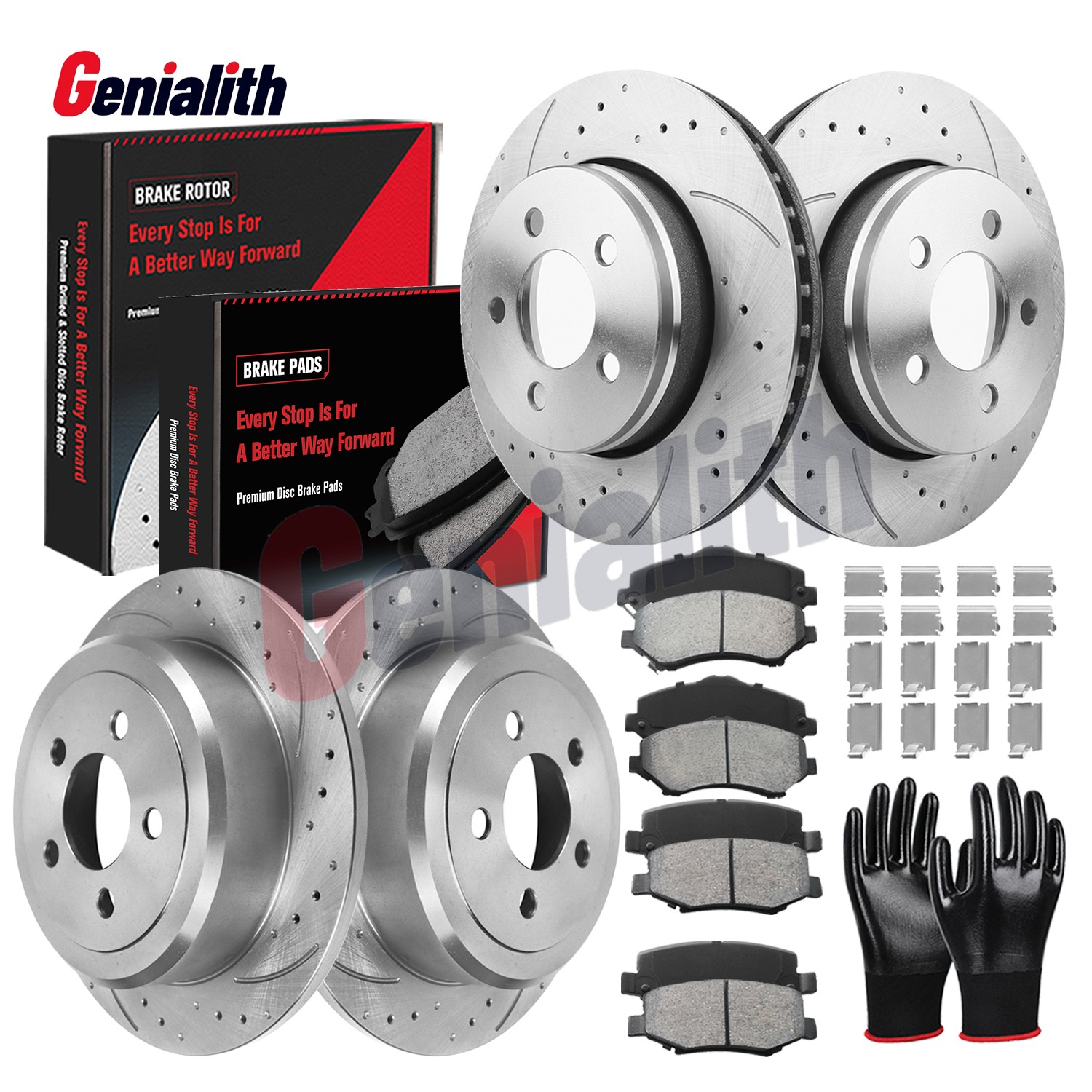 8pc Front Rear Drilled Rotors Brake Pads for 2008-2012 Jeep Liberty Dodge Nitro 8pc Front Rear Drilled Rotors Brake Pads for 2008-2012 Jeep Liberty Dodge Nitro