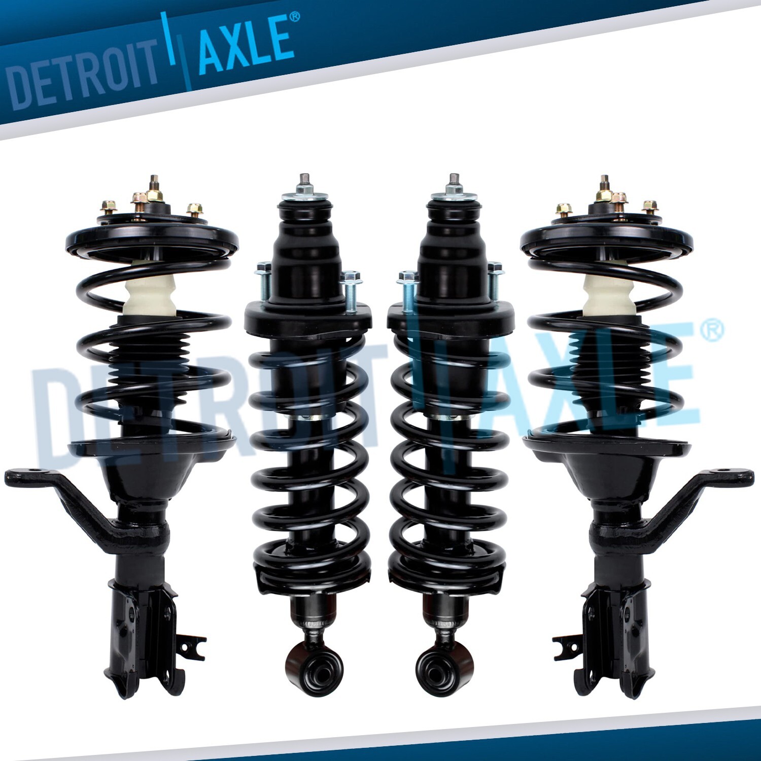 Front Rear Struts w/ Coil Spring Assembly for 2003 2004 2005 Honda Civic 1.7L