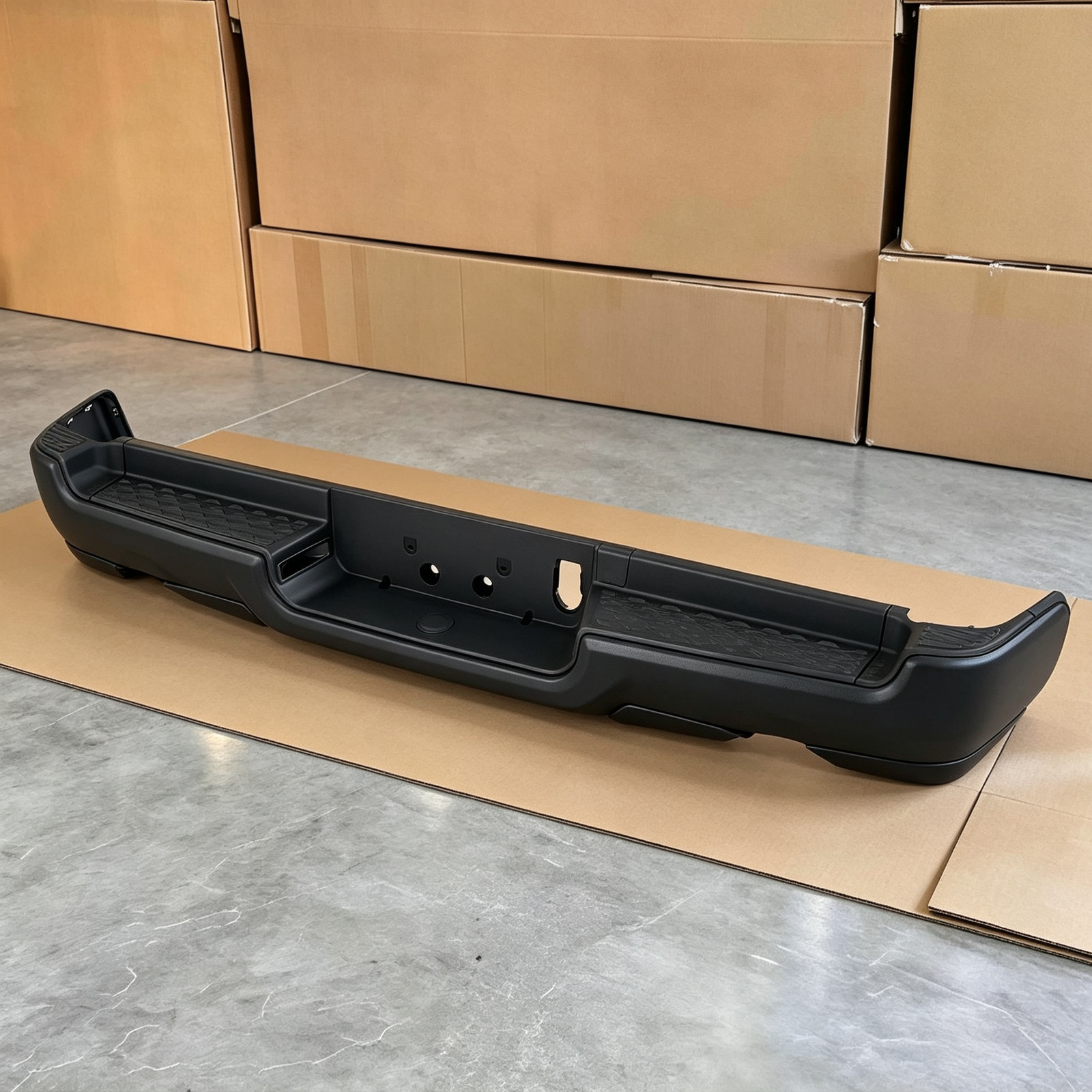 1-Piece Rear Bumper Assembly FIT RAM 1500 2019 2020 2021 2022 Dual Exhaust