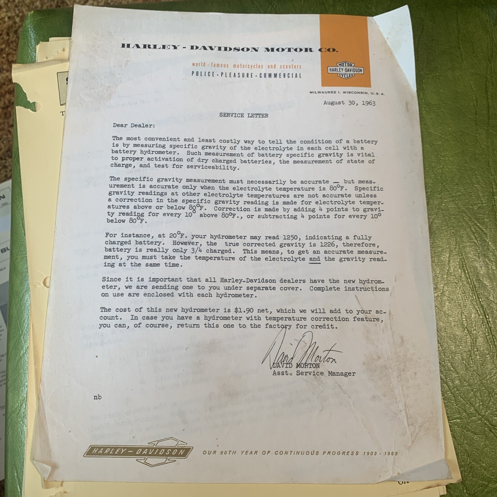 1963 Harley Davidson Factory Original Service Shop Service Papers Dealer 1963 Harley Davidson Factory Original Service Shop Service Papers Dealer