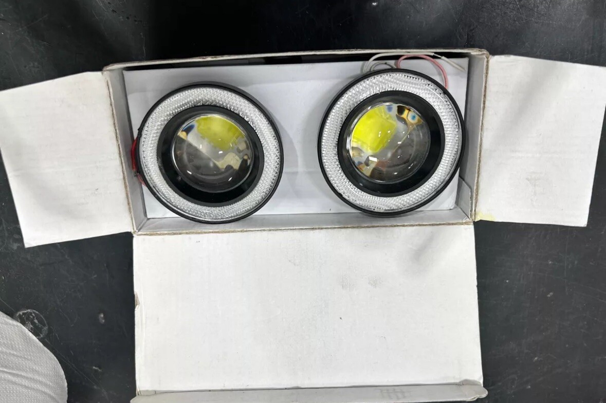 LED Fog Angel Eyes R500 IP65 WHITE 7000K 1200lm Brand New Never Installed LED Fog Angel Eyes R500 IP65 WHITE 7000K 1200lm Brand New Never Installed