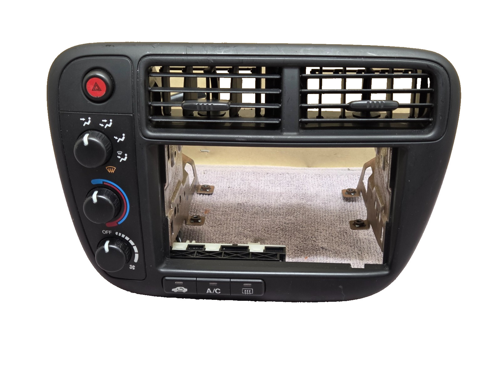99-00 Honda Civic Climate Control Dash Panel Trim Radio Bezel Vents Heater A/C
