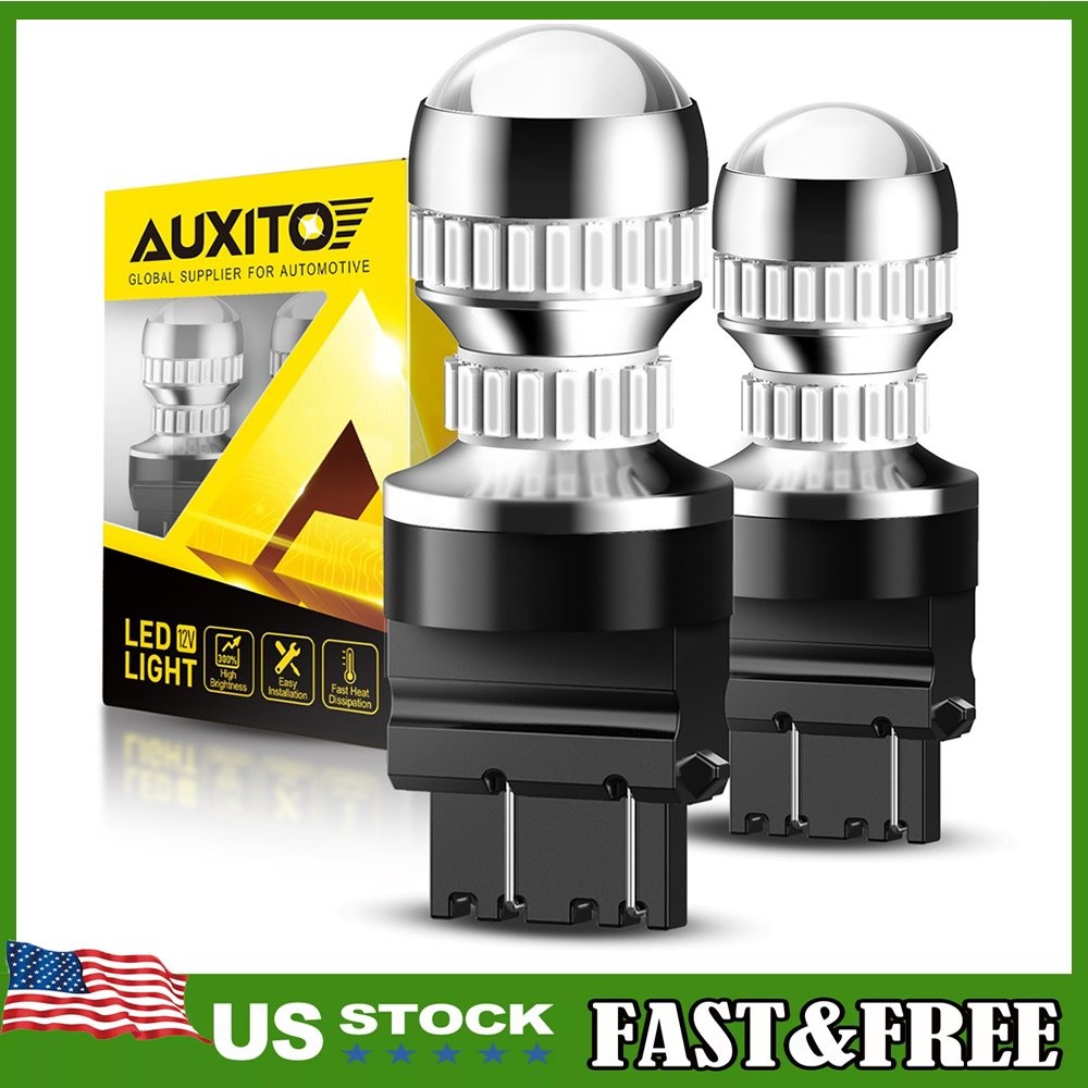 3157 LED Turn Signal Light Bulb 4157 3156 CANBUS Anti Hyper Flash Red Pair 1~10X