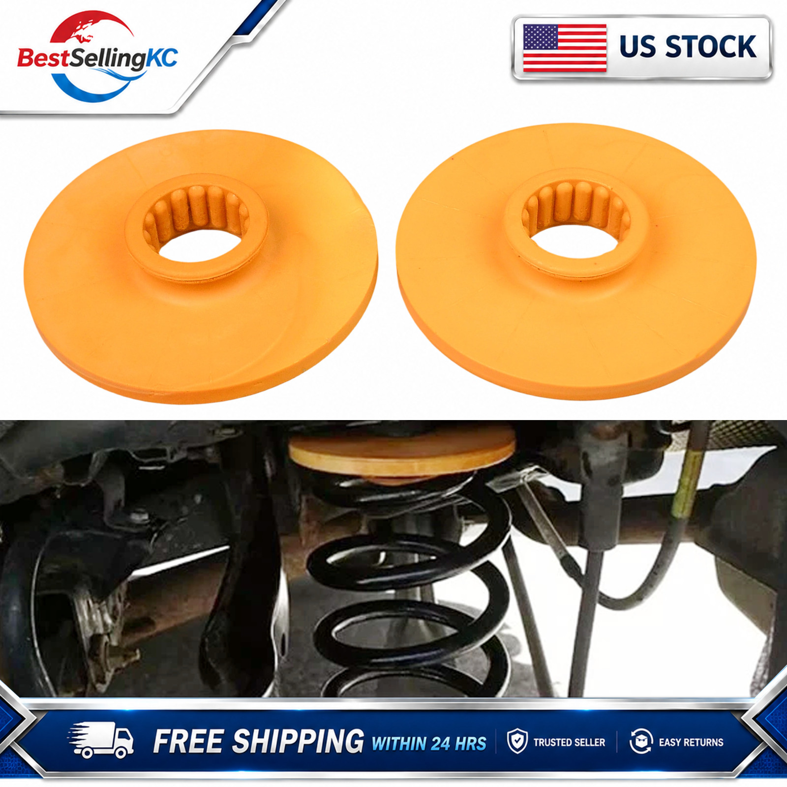 2x Rear Spring Suspension Coil Insulator 13330714 For Buick Encore Regal Verano