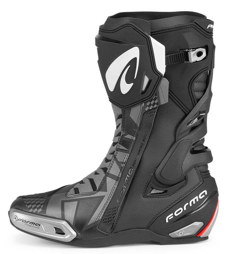 Forma PHANTOM motorcycle boots, racing black protection moto gp superbike gear