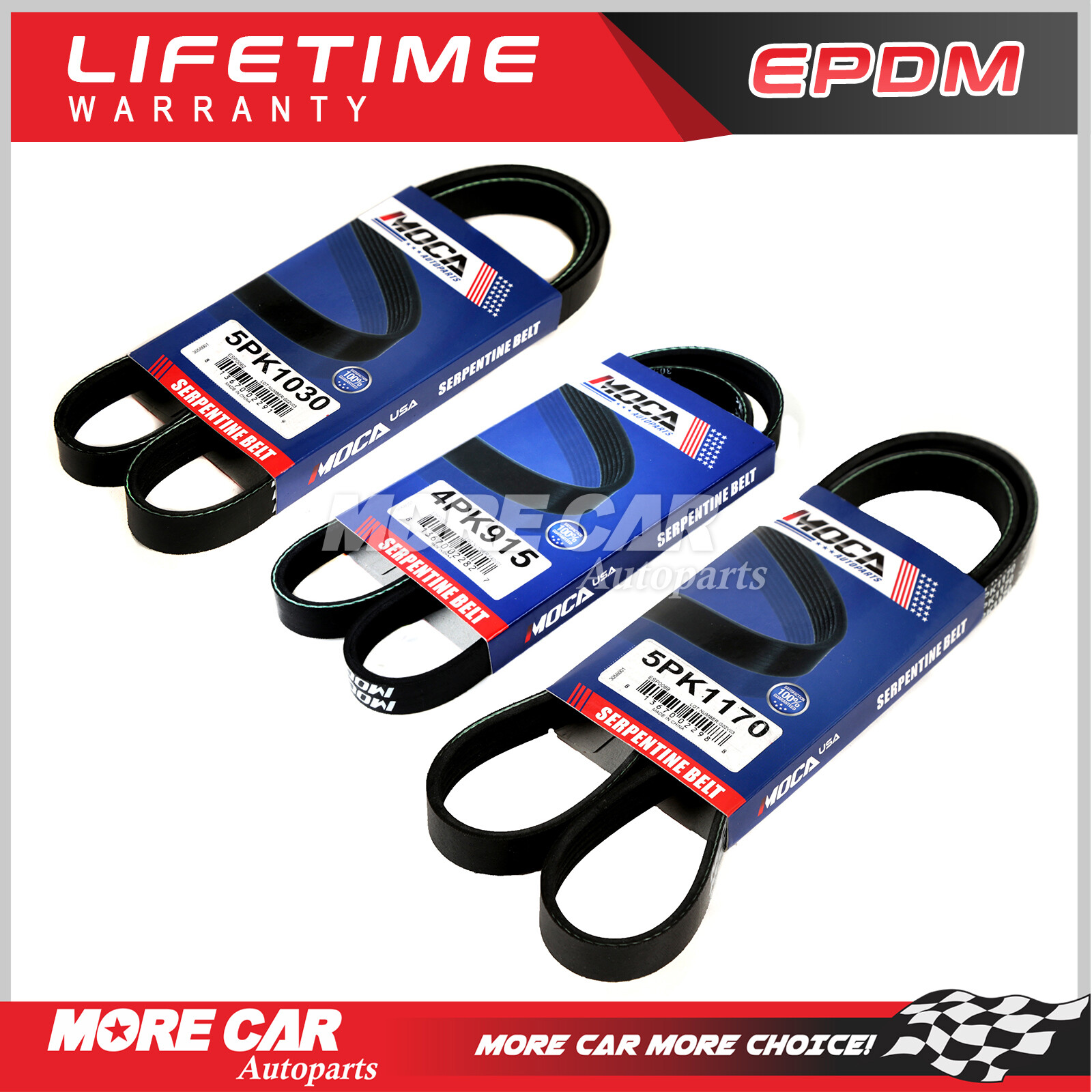 3 EPDM Serpentine Belt for 93-97 Mazda 626 99-03 Protege 4PK915 5PK1030 5PK1170 3 EPDM Serpentine Belt for 93-97 Mazda 626 99-03 Protege 4PK915 5PK1030 5PK1170
